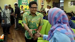 Ketua Umum DPP PKB Muhaimin Iskandar menghadiri  acara Penyerahan Hadiah Pemennagg PKB Movie Award 2017 di Fraksi PKB, Jakarta (20/9). Festival Film Pendek yang di adakan PKB bertema "Pancasila Rumah Kita". (Liputan6.com/JohanTallo)