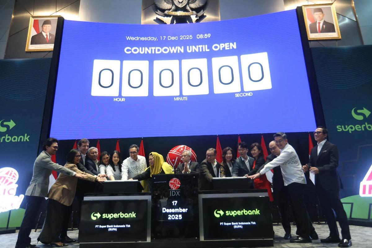 FOTO: Superbank Resmi Melantai di Bursa Efek Indonesia