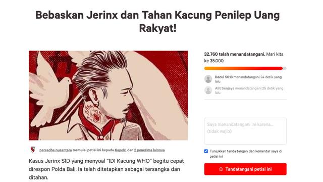 Jerinx Sid Ditahan Muncul Petisi Menuntut Pembebasan Jerinx Showbiz Liputan6 Com