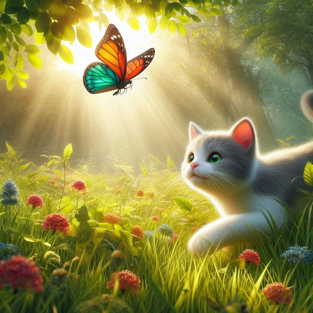 Ilustrasi Kucing Main