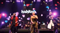 Kahitna tampil di Balkonjazz Festival 2022 yang digelar di Gasblock PGN Balkondes Karangrejo, Borobudur, Magelang, Jawa Tengah, Sabtu (14/5/2022).