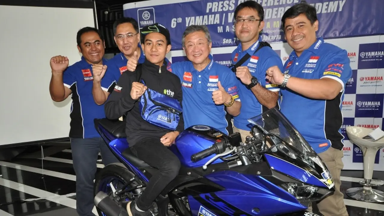 Faerozi, pemuda berusia 15 tahun ini terpilih untuk mengikuti program pelatihan Yamaha VR46 Master Camp batch ke-6 yang dijadwalkan berlangsung pada 11-16 September 2018.
