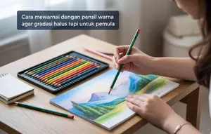 Cara Mewarnai dengan Pensil Warna agar Gradasi Halus dan Rapi untuk Pemula