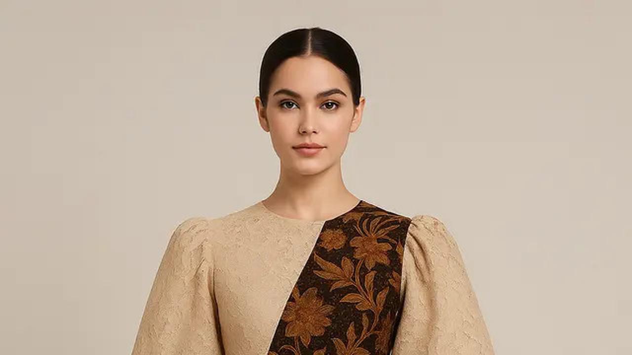 7 Dress Batik Kombinasi Brokat Belah Samping Terbaru 2025 dengan Sentuhan Modern Elegan