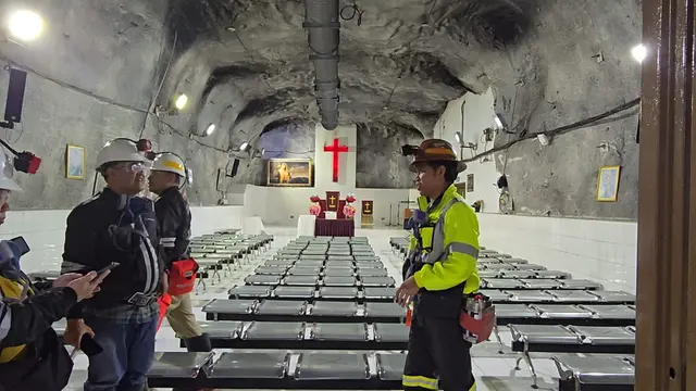 Gereja di di Tambang Bawah Tanah DMLZ milik PT Freeport Indonesia di Mimika, Papua. Foto: Nurmayanti/Liputan6.com