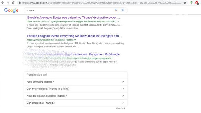 Google munculkan fitur unik sambut penayangan Avengers: Endgame. (Liputan6.com/ Yuslianson)