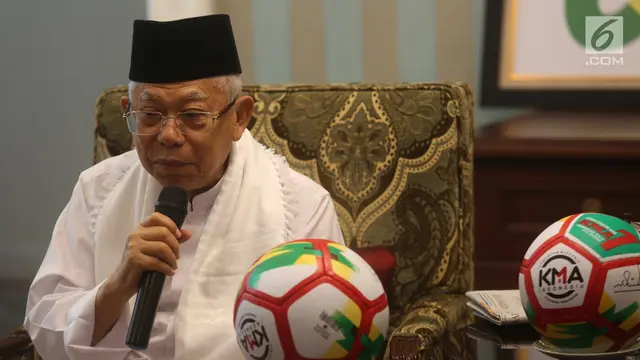 Ma'ruf Amin Berencana Bagikan Bola Saat Kunjungi Daerah