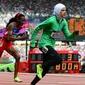 Di 2016, Attar kembali dipercaya mewakili Arab Saudi. Ia memiliki misi ingin menginspirasi perempuan Arab lainnya agar terjun ke dunia olahraga. (Foto: AFP/Oliviere Morin)