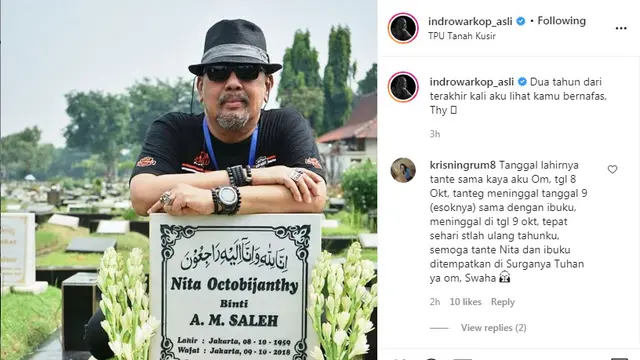 Indro Warkop kenang mendiang istrinya