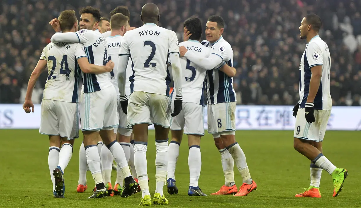 10. West Bromwich - 12 Menang 9 Seri 17 Kalah - 45 Poin. (EPA/Hannah McKay)