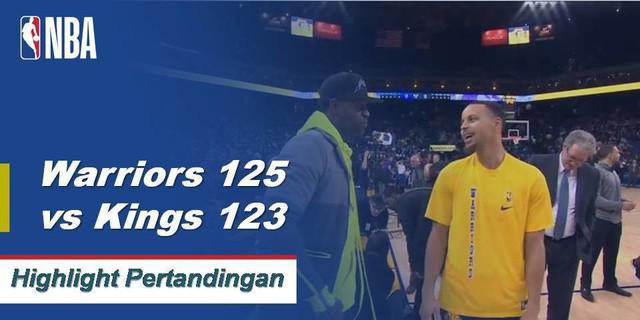 Cuplikan Pertandingan NBA  : Warriors 125 vs Kings 123