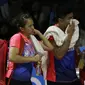 Ganda campuran Indonesia Praveen Jordan / Melati Daeva Oktavianti di Piala Sudirman 2019. (twitter.com/INABadminton)