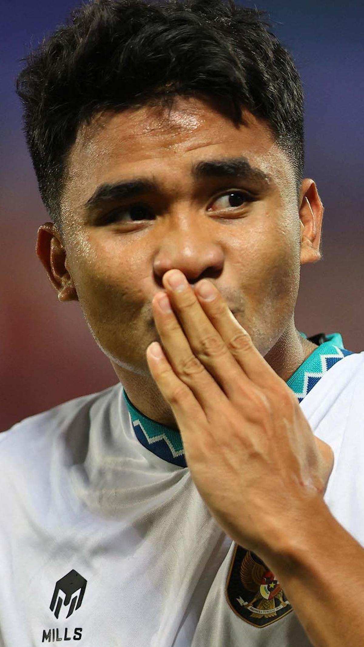 Selain itu, kemenangan ini membuat peluang Timnas Indonesia untuk lolos ke babak 16 besar Piala Asia 2023 masih terbuka lebar.&nbsp;REUTERS/Ibraheem Al Omari