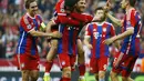 Ekspresi kegirangan para pemain Bayern yang terus mencetak gol ke gawang Porto (Reuters/Michaela Rehle)