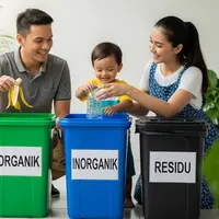 Sediakan Tempat Sampah Terpisah dengan Label Jelas. Foto: Gemini
