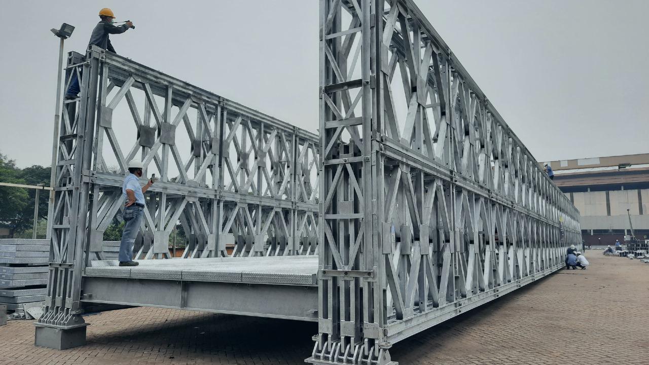 Tanpa Impor, Indonesia Sanggup Produksi 100 Jembatan Bailey per Bulan