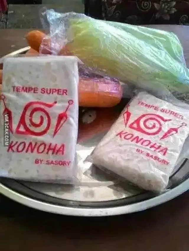 6 Cara Promosi Penjual Tempe Mentah di Plastik Gunakan Nama Merek Nyeleneh Ini Kocak