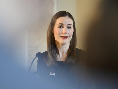 Perdana Menteri Finlandia Sanna Marin mengumumkan bahwa dirinya dan sang suami, Markus Raikkonen, mengajukan gugatan cerai.  (Photo by Heikki Saukkomaa / Lehtikuva / AFP)