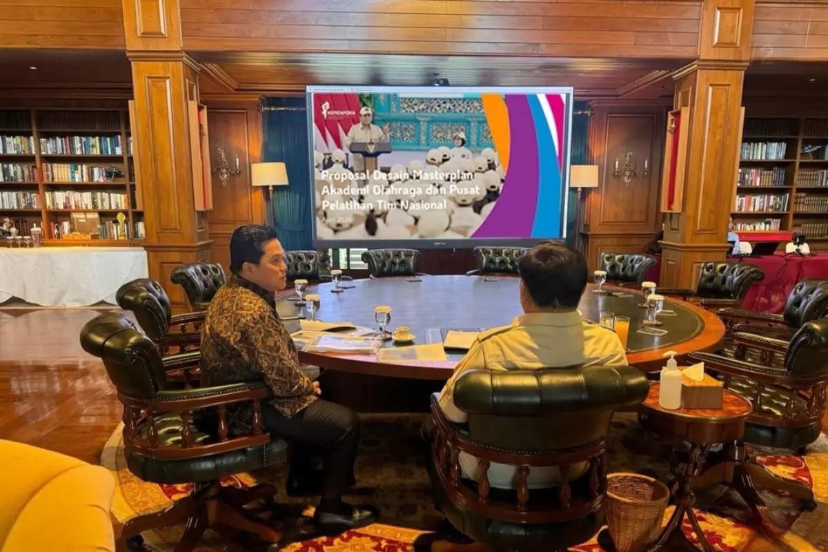 Presiden Prabowo Subianto menerima Menteri Pemuda dan Olahraga (Menpora), Erick Thohir di kediaman pribadinya, Hambalang, Bogor, Jawa Barat, Rabu (22/4/2026) (Istimewa)