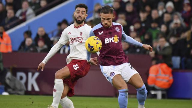 Foto: Melihat Usaha Keras Pemain MU Bawa Pulang Tiga Poin dari Markas Aston Villa