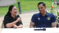 AHY pun berharap pertemuan dengan Puan bisa membuat hubungan kedua partai menjadi cair, meski memiliki sikap politik yang berbeda. (merdeka.com/Arie Basuki)