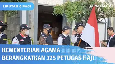 Kementerian Agama memberangkatkan petugas haji yang tergabung dalam Panitia Penyelenggara Ibadah Haji Arab Saudi. Total ada 325 petugas yang akan bertugas di Kantor Urusan Haji Jeddah, daerah kerja bandara dan daerah kerja Madinah.