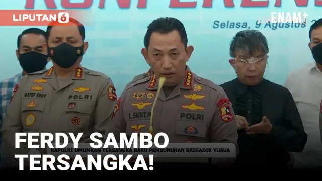 Kapolri Jenderal Listyo Sigit Prabowo umumkan Ferdy Sambo sebagai tersangka baru kasus kematian Brigadir J hari Selasa (9/8) sore. Kapolri ungkap fakta bahwa berdasarkan penyidikan, tidak ada peristiwa penembakan seperti yang dilaporkan.