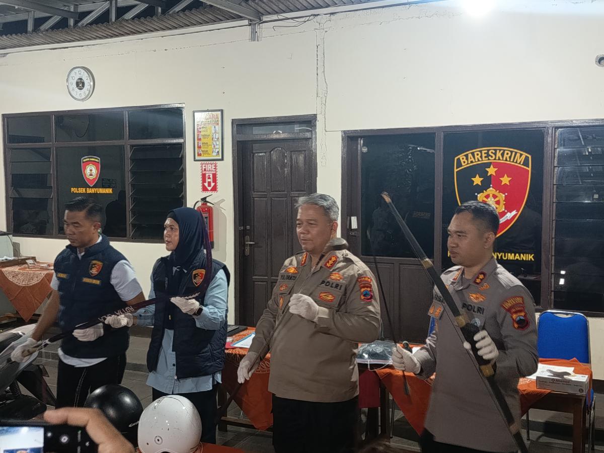 Polisi rilis kasus tawuran menewaskan pelajar di semarang. (merdeka.com/Danny Adriadhi Utama).