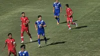 PSIM Yogyakarta saat melawan Deltras FC dalam laga persahabatan di Stadion Sultan Agung (SSA), Bantul, Sabtu (29/8/2026). (Bola.com/Ana Dewi)