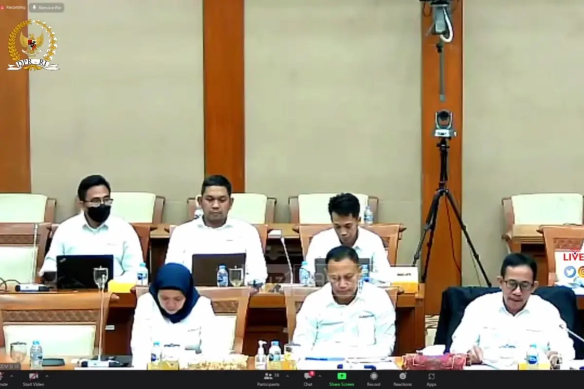 Rapat Dengar Pendapat Komisi VII DPR RI dengan PT Bukit Asam Tbk (PTBA), Senin (28/11/2022).