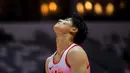 Pesenam putra Jepang, Daiki Hashimoto bersiap dalam nomor kuda pelana pada babak kualifikasi Kejuaraan Dunia Gimnastik 2025 di Indonesia Arena, Senayan, Jakarta, Minggu (19/10/2025). (Bola.com/Bagaskara Lazuardi)