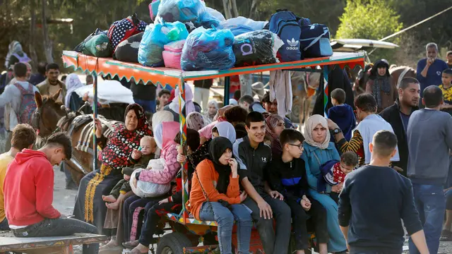 Warga Palestina di Gaza bagian utara bermigrasi ke Gaza bagian selatan
