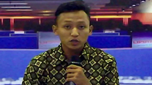 Bangkit Nugroho Peserta Presenter Liputan6 di Indonesia Broadcaster Expo 2013