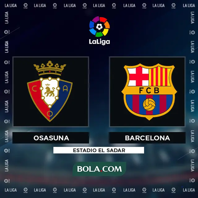 La Liga - Osasuna Vs Barcelona
