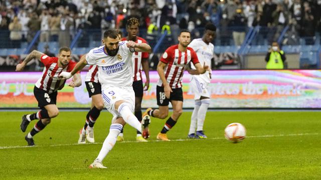 FOTO: Real Madrid Juara Piala Super Spanyol Usai Taklukkan Athletic Bilbao