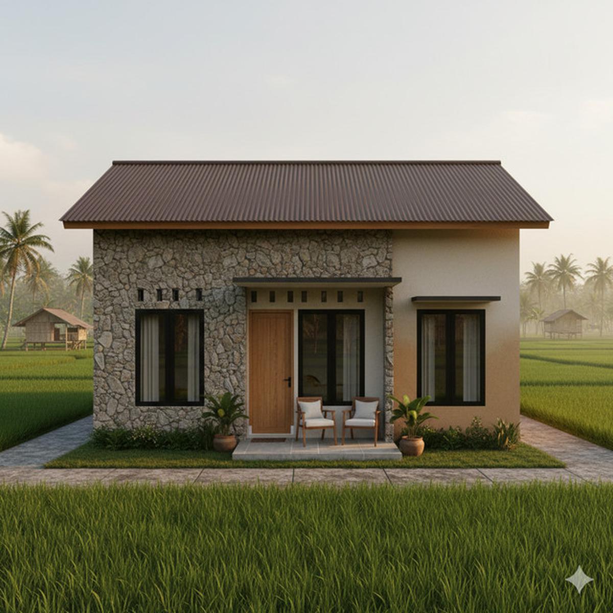 7 Gambar Rumah Minimalis di Kampung, Sederhana tapi Modern dan Bikin Nyaman Keluarga