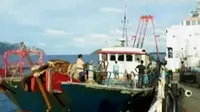 KRI Oswald Siahaan kembali menangkap kapal nelayan China.