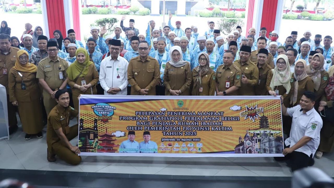 Pemprov Kaltim Tuntaskan Janji Gratispol, Marbot hingga Penjaga Rumah Ibadah Nikmati Perjalanan Religi
