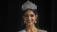 Miss Universe 2021, Harnaaz Sandhu. (AP Photo/Ariel Schalit)