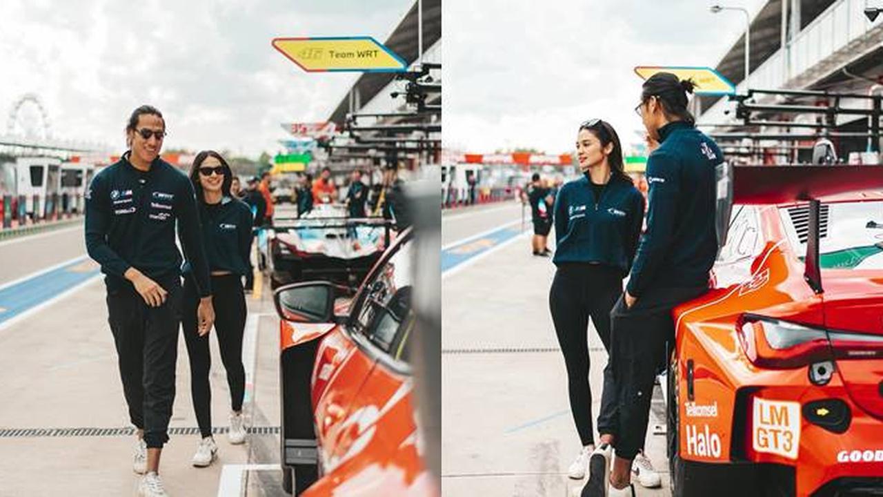 7 Potret Hana Malasan Beri Dukungan Sean Galael di Sirkuit, Tuai Banyak Sorotan