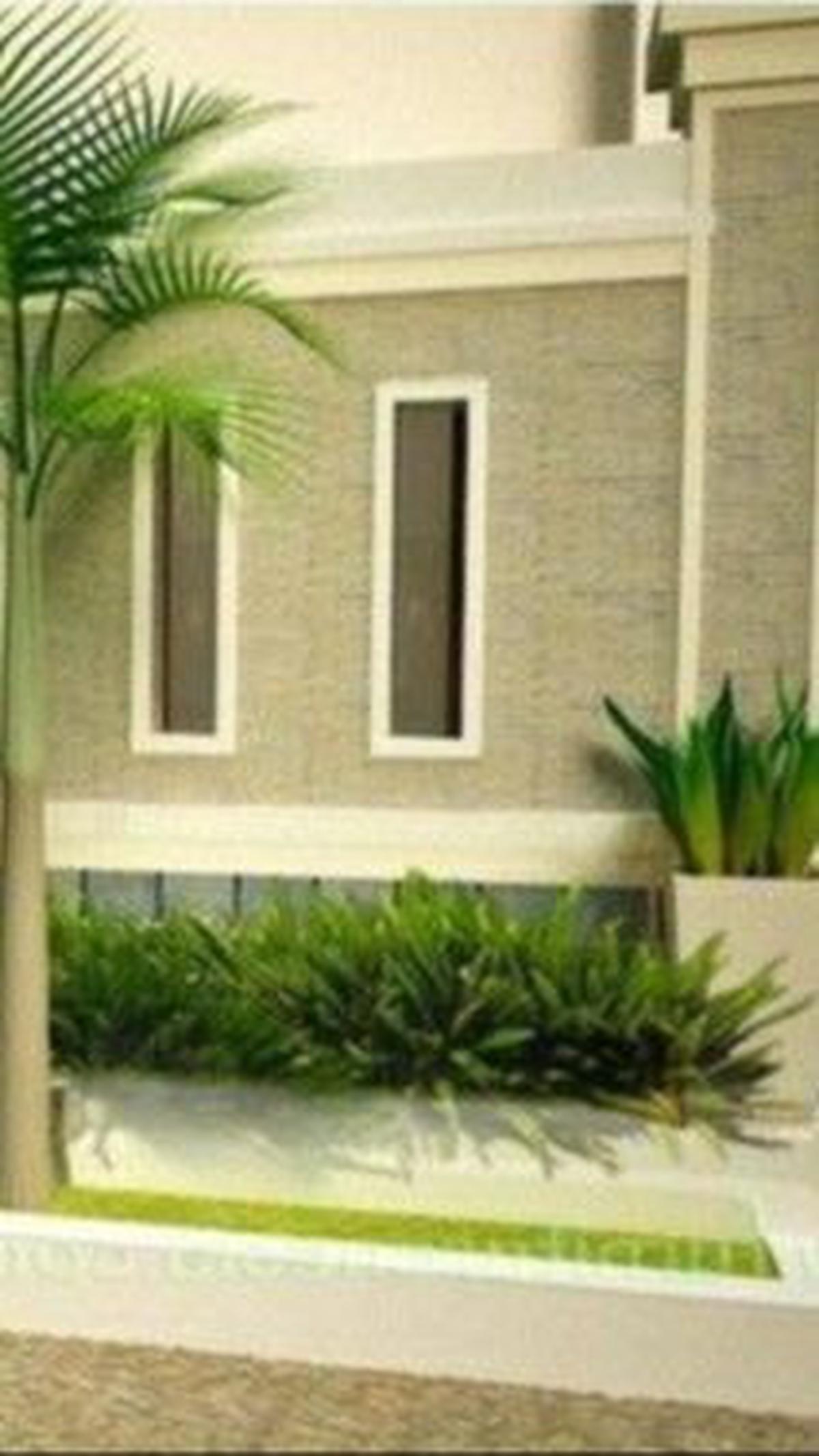 Desain Pagar Tembok Minimalis Natural