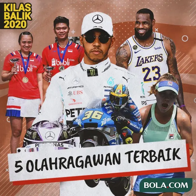 Kilas Balik 2020 - 5 Atlet Non Bola Terbaik 2020: Lewis Hamilton, Joan Mir, Praveen/Melati, LeBron James, Sofia Kenin