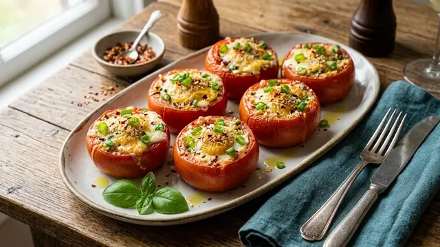 Resep Tomat Telur Panggang/AI Generated