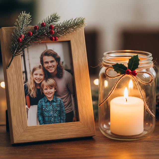 11. Bingkai Foto Bernuansa Natal