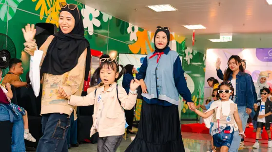 Ketika Stasiun LRT Berubah Jadi Ruang Kreativitas Anak