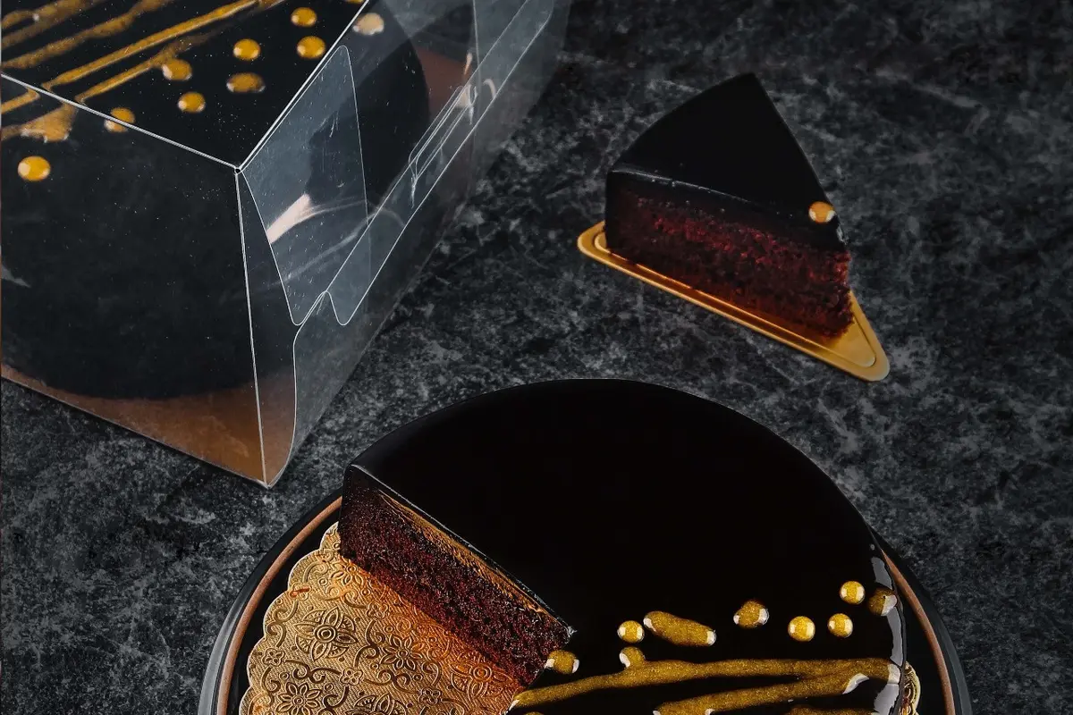 Ilustrasi kue cokelat.