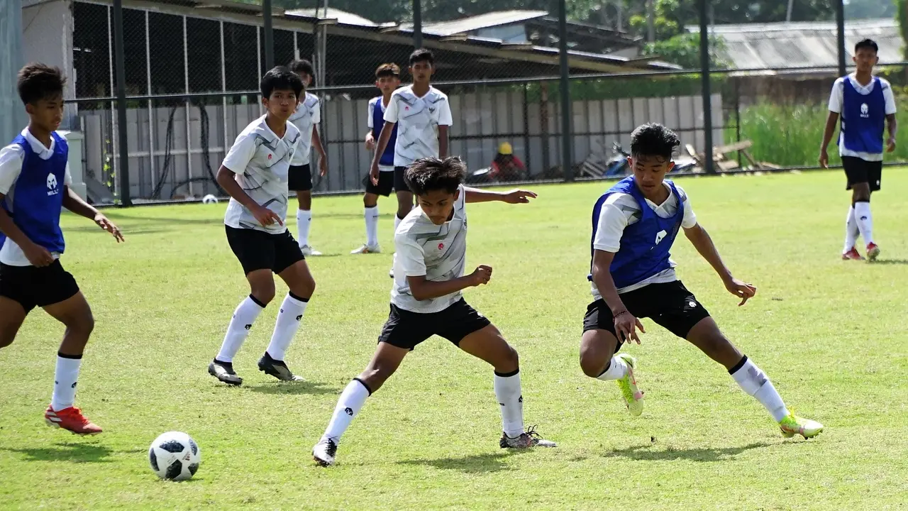 Internal game Timnas Indonesia U-16.