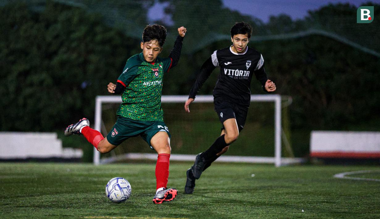 Korea-Korea Selecao menjalani pertandingan uji coba pertama saat pemusatan latihan di Portugal pada Selasa (26/11/2024). Mereka bertanding melawan tim akademi dari Vitoria Clube de Lisboa.