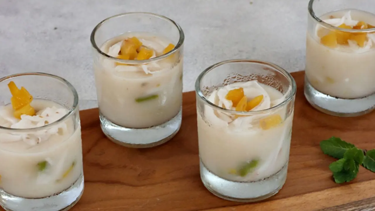 puding kelapa muda