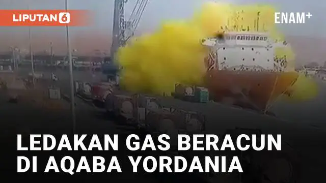 Insiden ledakan gas beracun terjadi di Pelabuhan Aqaba, Yordania viral di media sosial